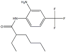 N-[2-amino-4-(trifluoromethyl)phenyl]-2-ethylhexanamide,,结构式
