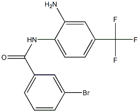 N-[2-amino-4-(trifluoromethyl)phenyl]-3-bromobenzamide Struktur