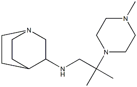 N-[2-methyl-2-(4-methylpiperazin-1-yl)propyl]-1-azabicyclo[2.2.2]octan-3-amine Structure