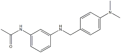 N-[3-({[4-(dimethylamino)phenyl]methyl}amino)phenyl]acetamide 化学構造式