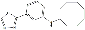 N-[3-(1,3,4-oxadiazol-2-yl)phenyl]cyclooctanamine Structure