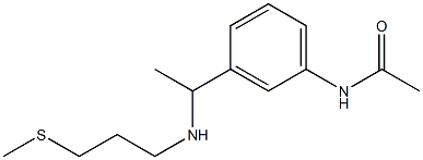 N-[3-(1-{[3-(methylsulfanyl)propyl]amino}ethyl)phenyl]acetamide,,结构式