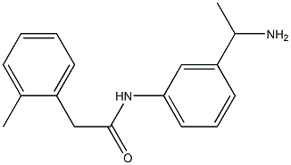 N-[3-(1-aminoethyl)phenyl]-2-(2-methylphenyl)acetamide Structure