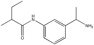 N-[3-(1-aminoethyl)phenyl]-2-methylbutanamide,,结构式