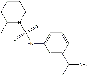 N-[3-(1-aminoethyl)phenyl]-2-methylpiperidine-1-sulfonamide Struktur