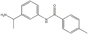 N-[3-(1-aminoethyl)phenyl]-4-methylbenzamide 化学構造式