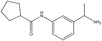 N-[3-(1-aminoethyl)phenyl]cyclopentanecarboxamide Structure