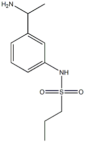 N-[3-(1-aminoethyl)phenyl]propane-1-sulfonamide Structure