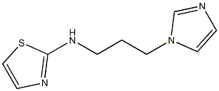 N-[3-(1H-imidazol-1-yl)propyl]-1,3-thiazol-2-amine 结构式