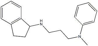N-[3-(2,3-dihydro-1H-inden-1-ylamino)propyl]-N-methylaniline 化学構造式