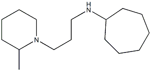 N-[3-(2-methylpiperidin-1-yl)propyl]cycloheptanamine Structure