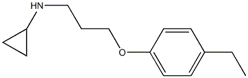 N-[3-(4-ethylphenoxy)propyl]cyclopropanamine Structure