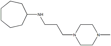 N-[3-(4-methylpiperazin-1-yl)propyl]cycloheptanamine Structure