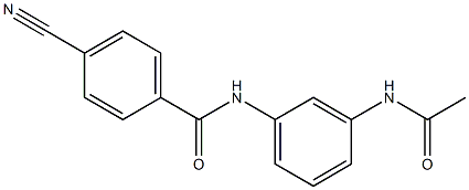 N-[3-(acetylamino)phenyl]-4-cyanobenzamide Structure