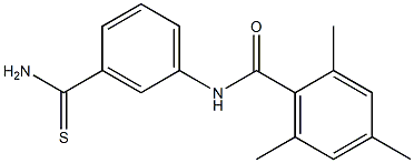 N-[3-(aminocarbonothioyl)phenyl]-2,4,6-trimethylbenzamide Structure