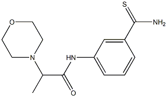 N-[3-(aminocarbonothioyl)phenyl]-2-morpholin-4-ylpropanamide