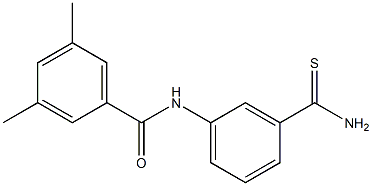 N-[3-(aminocarbonothioyl)phenyl]-3,5-dimethylbenzamide Struktur