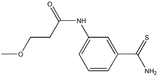 N-[3-(aminocarbonothioyl)phenyl]-3-methoxypropanamide Struktur