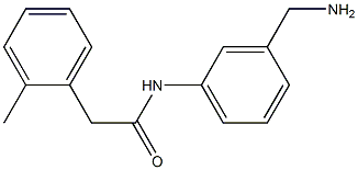 N-[3-(aminomethyl)phenyl]-2-(2-methylphenyl)acetamide Structure