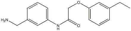 N-[3-(aminomethyl)phenyl]-2-(3-ethylphenoxy)acetamide Structure