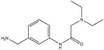 N-[3-(aminomethyl)phenyl]-2-(diethylamino)acetamide 结构式