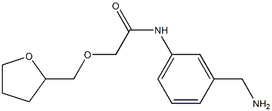 N-[3-(aminomethyl)phenyl]-2-(oxolan-2-ylmethoxy)acetamide