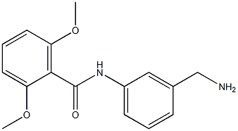 N-[3-(aminomethyl)phenyl]-2,6-dimethoxybenzamide,,结构式