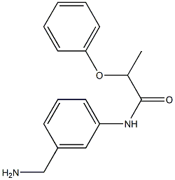 N-[3-(aminomethyl)phenyl]-2-phenoxypropanamide Structure