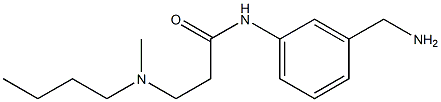 N-[3-(aminomethyl)phenyl]-3-[butyl(methyl)amino]propanamide,,结构式