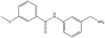 N-[3-(aminomethyl)phenyl]-3-methoxybenzamide 结构式