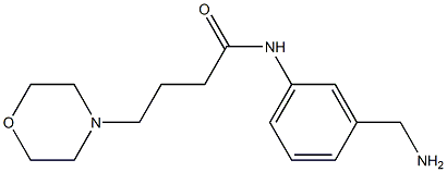 N-[3-(aminomethyl)phenyl]-4-morpholin-4-ylbutanamide Struktur