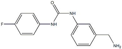 N-[3-(aminomethyl)phenyl]-N'-(4-fluorophenyl)urea Structure