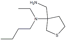 N-[3-(aminomethyl)tetrahydrothien-3-yl]-N-butyl-N-ethylamine Structure