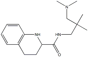 N-[3-(dimethylamino)-2,2-dimethylpropyl]-1,2,3,4-tetrahydroquinoline-2-carboxamide 结构式