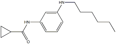 N-[3-(hexylamino)phenyl]cyclopropanecarboxamide Structure