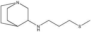 N-[3-(methylsulfanyl)propyl]-1-azabicyclo[2.2.2]octan-3-amine Struktur