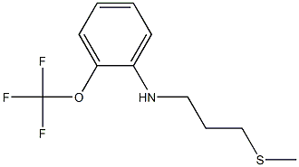 N-[3-(methylsulfanyl)propyl]-2-(trifluoromethoxy)aniline Struktur