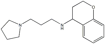 N-[3-(pyrrolidin-1-yl)propyl]-3,4-dihydro-2H-1-benzopyran-4-amine Structure