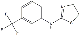 N-[3-(trifluoromethyl)phenyl]-4,5-dihydro-1,3-thiazol-2-amine 结构式