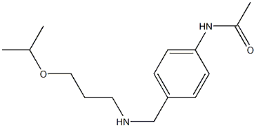 N-[4-({[3-(propan-2-yloxy)propyl]amino}methyl)phenyl]acetamide Struktur