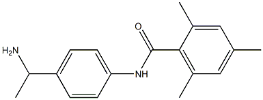 N-[4-(1-aminoethyl)phenyl]-2,4,6-trimethylbenzamide 化学構造式