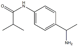 N-[4-(1-aminoethyl)phenyl]-2-methylpropanamide Structure