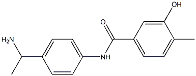 N-[4-(1-aminoethyl)phenyl]-3-hydroxy-4-methylbenzamide Structure