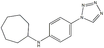 N-[4-(1H-1,2,3,4-tetrazol-1-yl)phenyl]cycloheptanamine Struktur