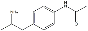 N-[4-(2-aminopropyl)phenyl]acetamide Struktur