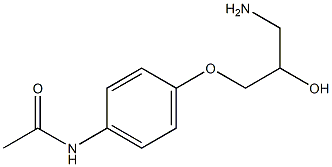 N-[4-(3-amino-2-hydroxypropoxy)phenyl]acetamide,,结构式