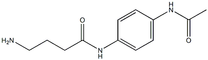 N-[4-(acetylamino)phenyl]-4-aminobutanamide Structure
