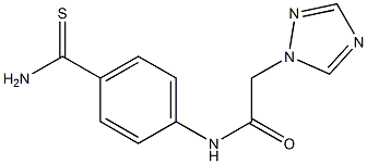 N-[4-(aminocarbonothioyl)phenyl]-2-(1H-1,2,4-triazol-1-yl)acetamide Structure