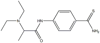 N-[4-(aminocarbonothioyl)phenyl]-2-(diethylamino)propanamide|