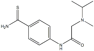 N-[4-(aminocarbonothioyl)phenyl]-2-[isopropyl(methyl)amino]acetamide Structure